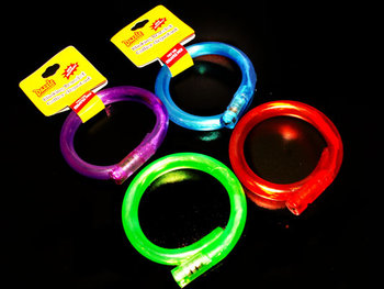 FLASH BRACELET-12PCS/PBAG-F/OPTIC-PUR