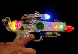 FLASH TOY-1PC/PBAG-FLASHING SPACE GUN 