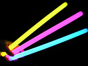 GLOW STICK-14INCH-1PC/FOIL-RED