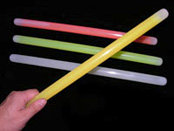 GLOW STICK-14INCH-1PC/FOIL-RED