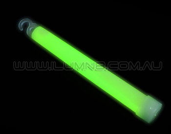 GLOW STICK-6INCH-10 FOIL PKT/PBAG-GREEN