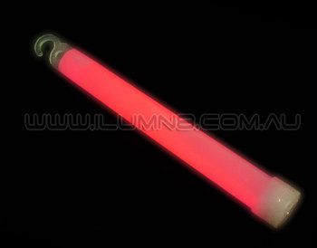 GLOW STICK-6INCH-50 FOIL PKT/PBAG-RED 