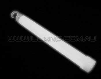 GLOW STICK-6INCH-50 FOIL PKT/PBAG-WHITE