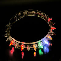 Flashing Soft Rubber Spike Necklace x 1pc