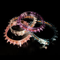 Flashing Soft Rubber Spike Necklace x 1pc