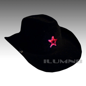 Cowboy Hats - Flashing Star Pack of 50