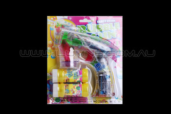 FLASH TOY-1PC/PACK- LIGHT UP BUBBLE GUN 