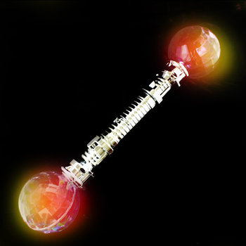 FLASH WAND-1PC/PBAG-DOUBLE DISCO BALL
