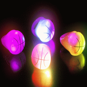 FLASH RING-36PCS/DBOX-JELLY BASKETBALL