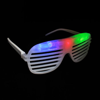 FLASH SUNGLASSES-5PCS/PBAG-SHUTTER-BLACK