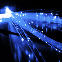 Fiber Optic Hair Clip Electric Blue 1 pair