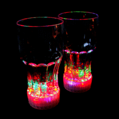 Flashing Cola Glass 1pc