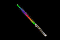 FLASH SWORD-1PC/PBAG-70CM CHROME-RAINBOW