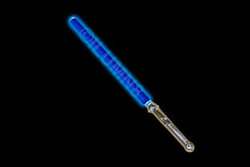 FLASH SWORD-1PC/PBAG-70CM CHROME-BLUE