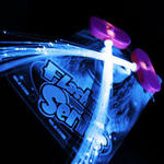 Fiber Optic Hair Clip Electric Blue 1 pair