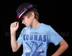 FLASH HEADWEAR-1PC FEDORA HAT BLK