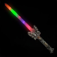 FLASH WAND-6PCS/PBAG-SPARKLE BFLY 44CM