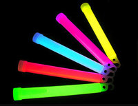 GLOW STICK-6INCH-25PCS/FOIL BAG-MIXED