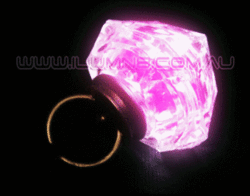 FLASH RING-24PCS/DBOX-HUGE GEMS PINK
