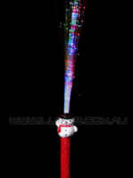 FLASH WAND-8PC/PBAG-SNOWMAN FIBER OPTIC