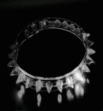 Flashing Soft Rubber Spike Necklace x 1pc