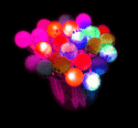 Flashing Smiley Face Pens Pk 24
