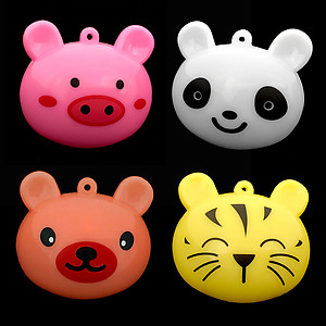 96 x Flashing Necklaces Jumbo Cute Animals Mixed