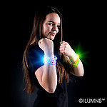 FLASH BRACELET - 1PC/PBAG - FLEXI SQUARES - MULTI