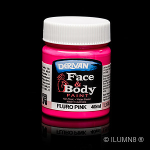 40ml UV Reactive Face & Body Paint - Neon/Fluro Pink