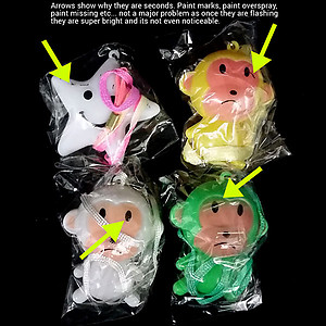 Mixed Pack of Flashing Necklaces & Rings Factory Seconds (20pc Pack)