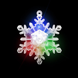 BULK FLASHING NECKLACE-XL SNOWFLAKE-96PCS CTN