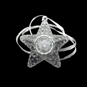 24 x Flashing XL Star Prism Necklaces Flashes Red/Green/Blue - 3 Modes