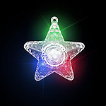 FLASHING NECKLACE-XL STAR PRISM-24PC DBOX