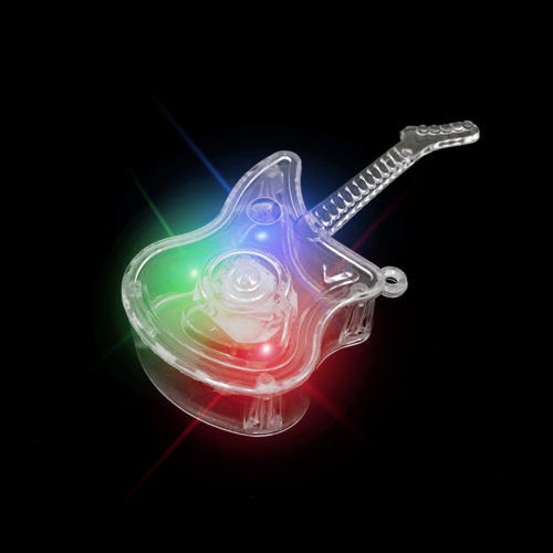 FLASHING NECKLACE-XL GUITAR-24PC DBOX